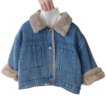 veste-en-jean-avec-moumoute-fille-bleu