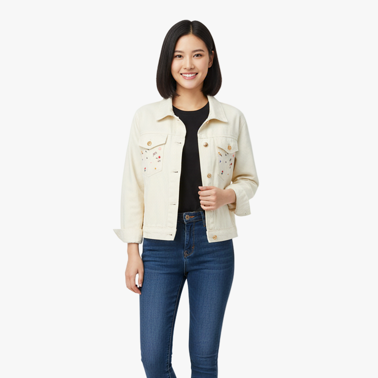 veste-en-jean-beige-fleurie-femme-minimaliste