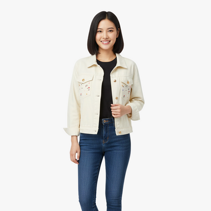 veste-en-jean-beige-fleurie-femme-minimaliste