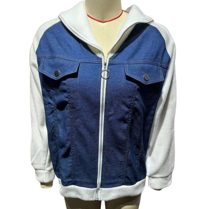 veste-en-jean-bimatiere-gilet-femme-bleu-face