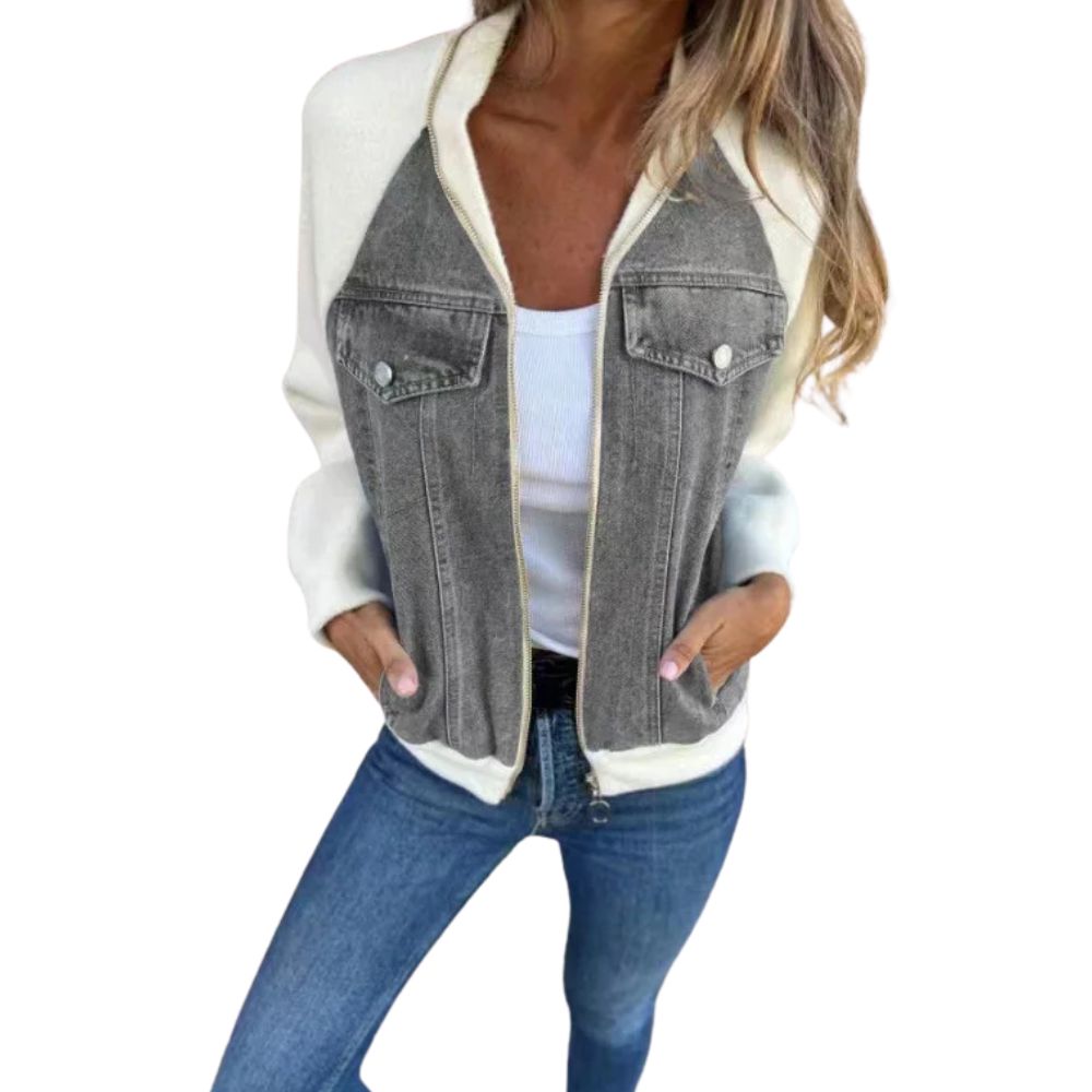 veste-en-jean-bimatiere-gilet-femme-gris