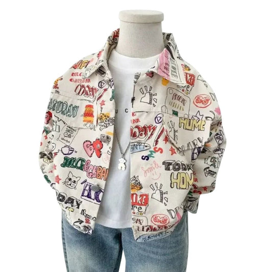 veste-en-jean-blanche-enfant-grafiti