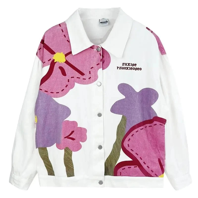 veste-en-jean-blanche-imprime-fleurs-femme