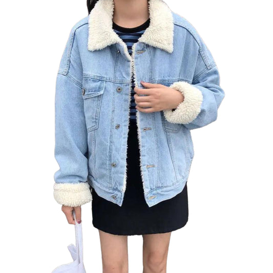 veste-en-jean-col-mouton-femme-bleu-clair