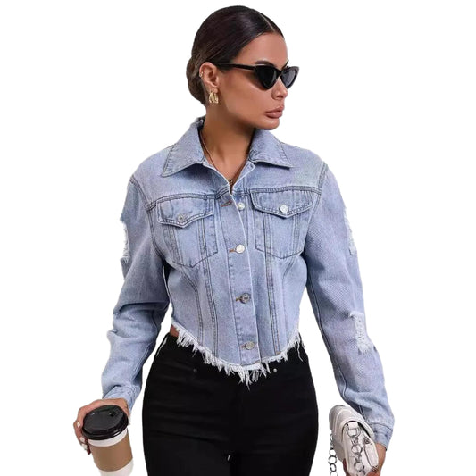 veste-en-jean-dechire-femme