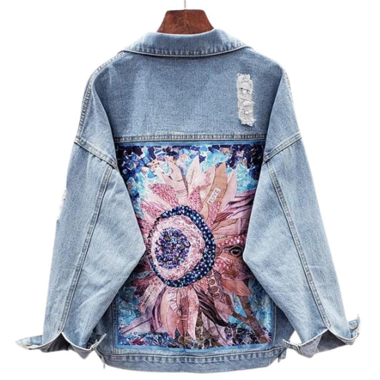 veste-en-jean-femme-fleur
