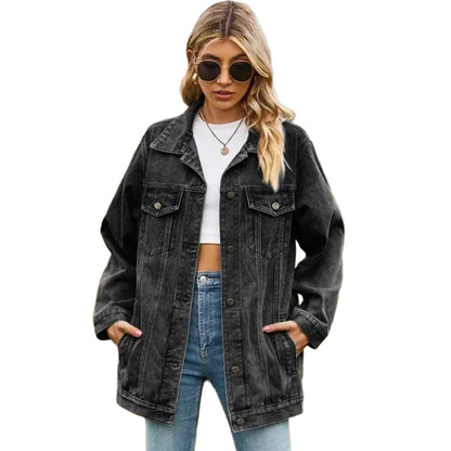 veste-en-jean-femme-mi-longue-noir