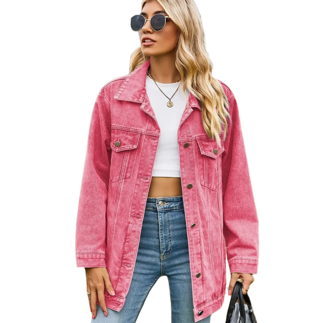 veste-en-jean-femme-mi-longue-rose