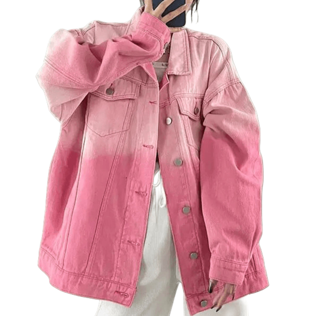 veste-en-jean-femme-oversize-degrade-rose