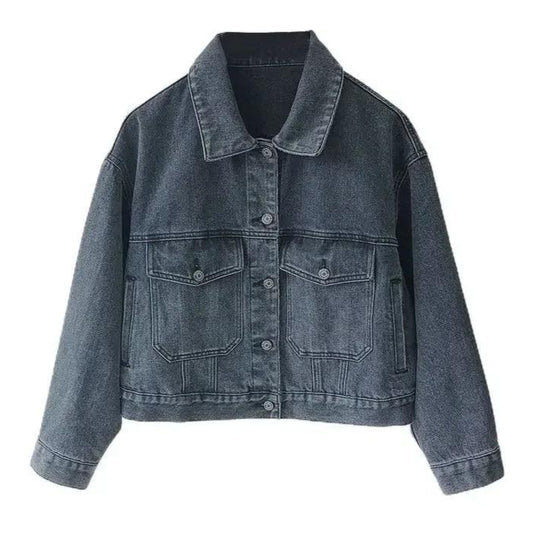 veste-en-jean-gris-fonce-femme