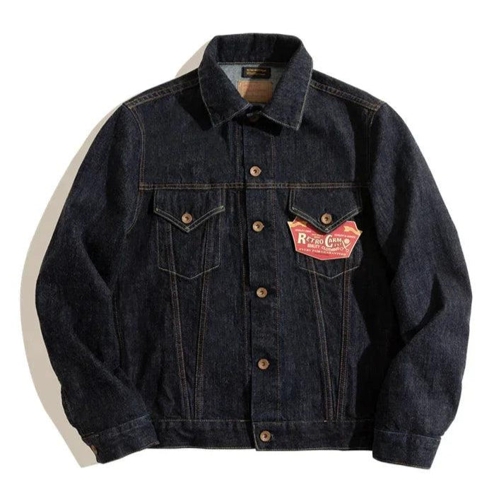 veste-en-jean-homme-foncee