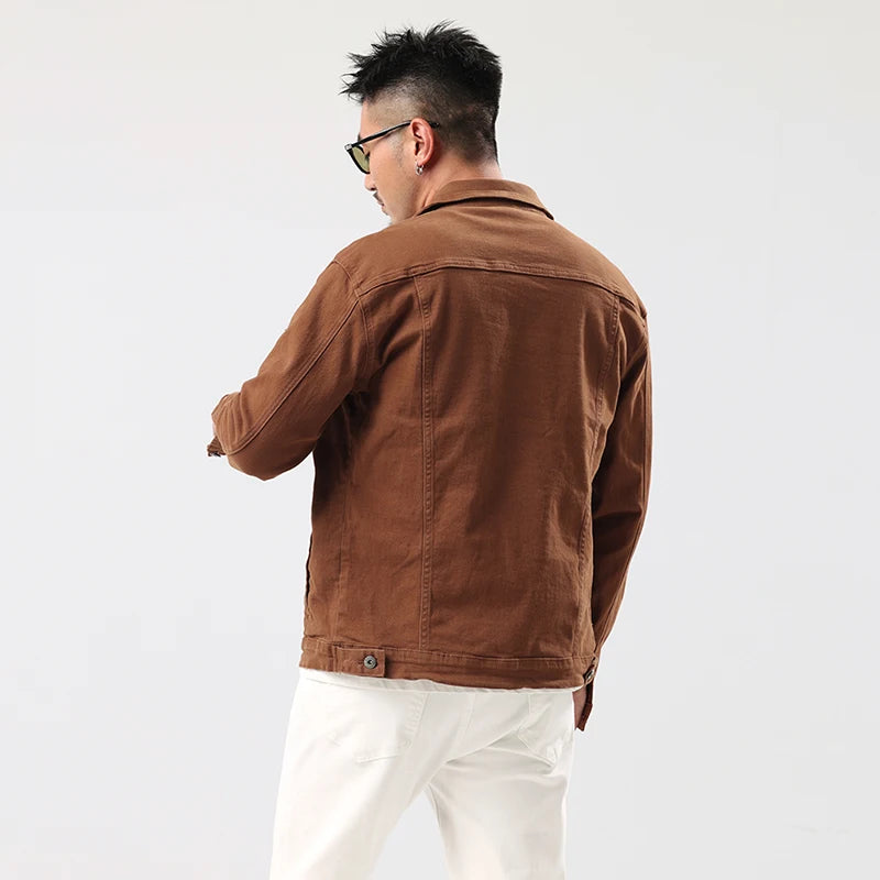 veste-en-jean-marron-caramel-en-coton-homme-dos