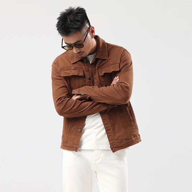 veste-en-jean-marron-caramel-en-coton-homme-