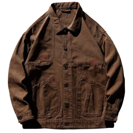veste-en-jean-marron-vintage-homme