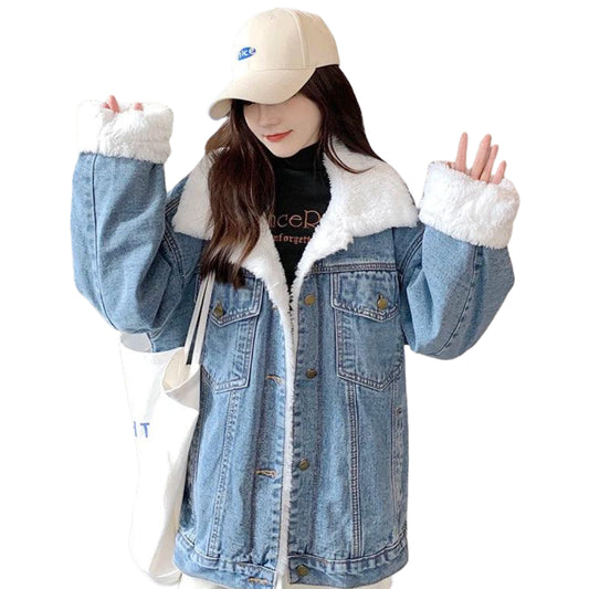 veste-en-jean-molletonnee-femme