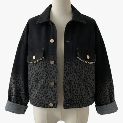 veste-en-jean-motif-leopard-noir