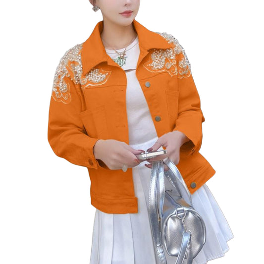 veste-en-jean-orange-perles-femme