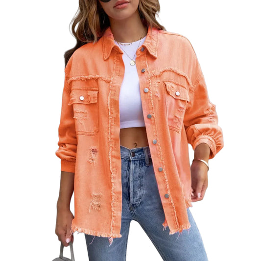 veste-en-jean-orange-trouee-femme