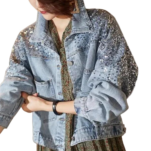 veste-en-jean-paillete-femme
