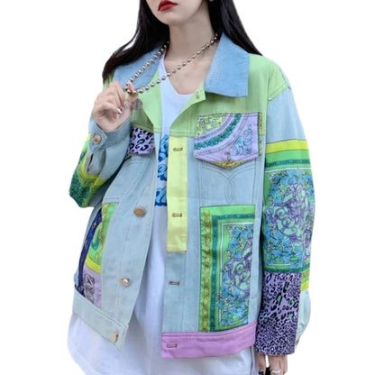 veste-en-jean-patchwork-vintage-femme-pose