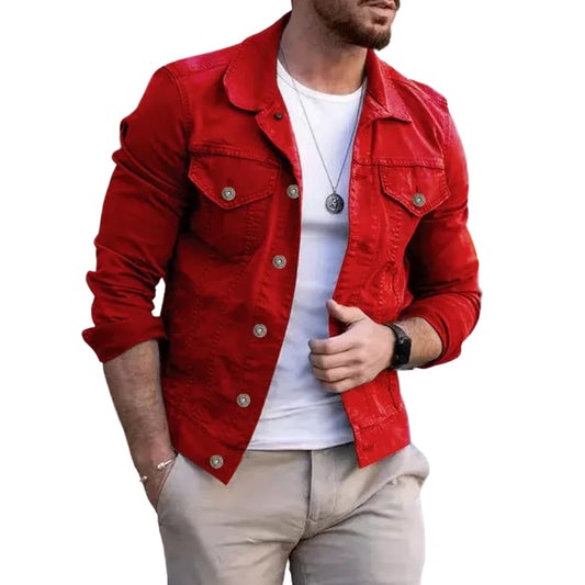 veste-en-jean-rouge-en-coton-homme