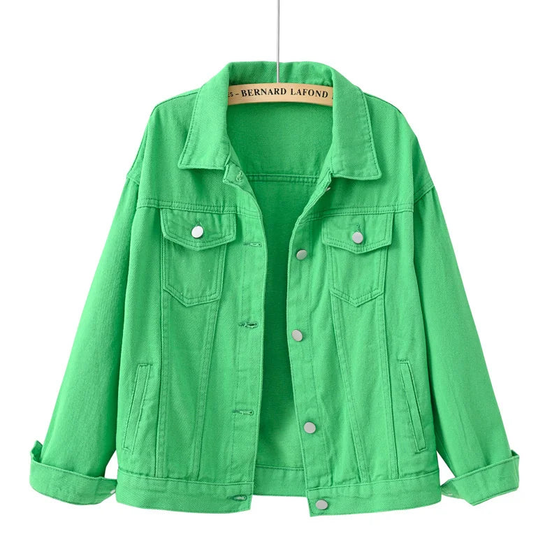 veste-en-jean-verte-en-coton-femme