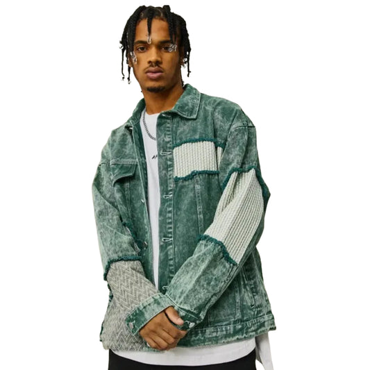 veste-en-jean-verte-patchwork-homme